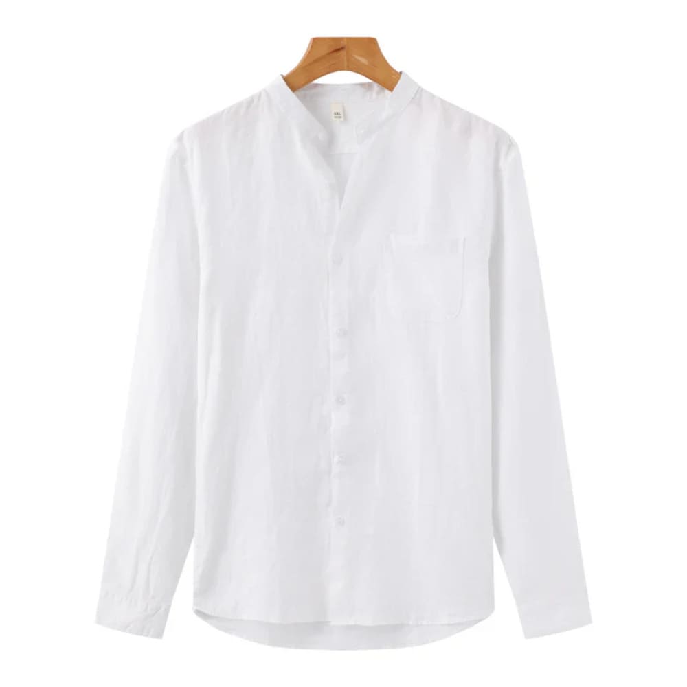 Old Money Long Sleeve Linen Shirt - Greece