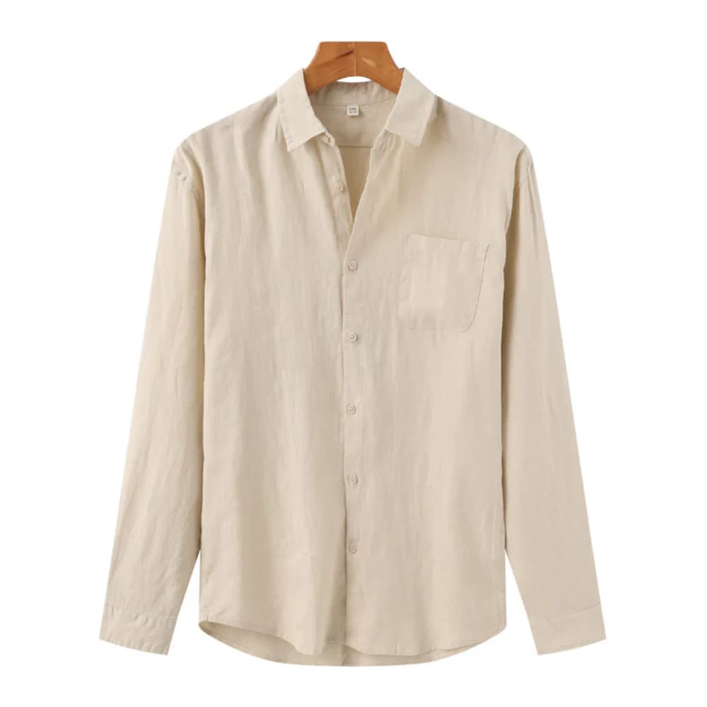 Old Money Long Sleeve Linen Shirt - Greece