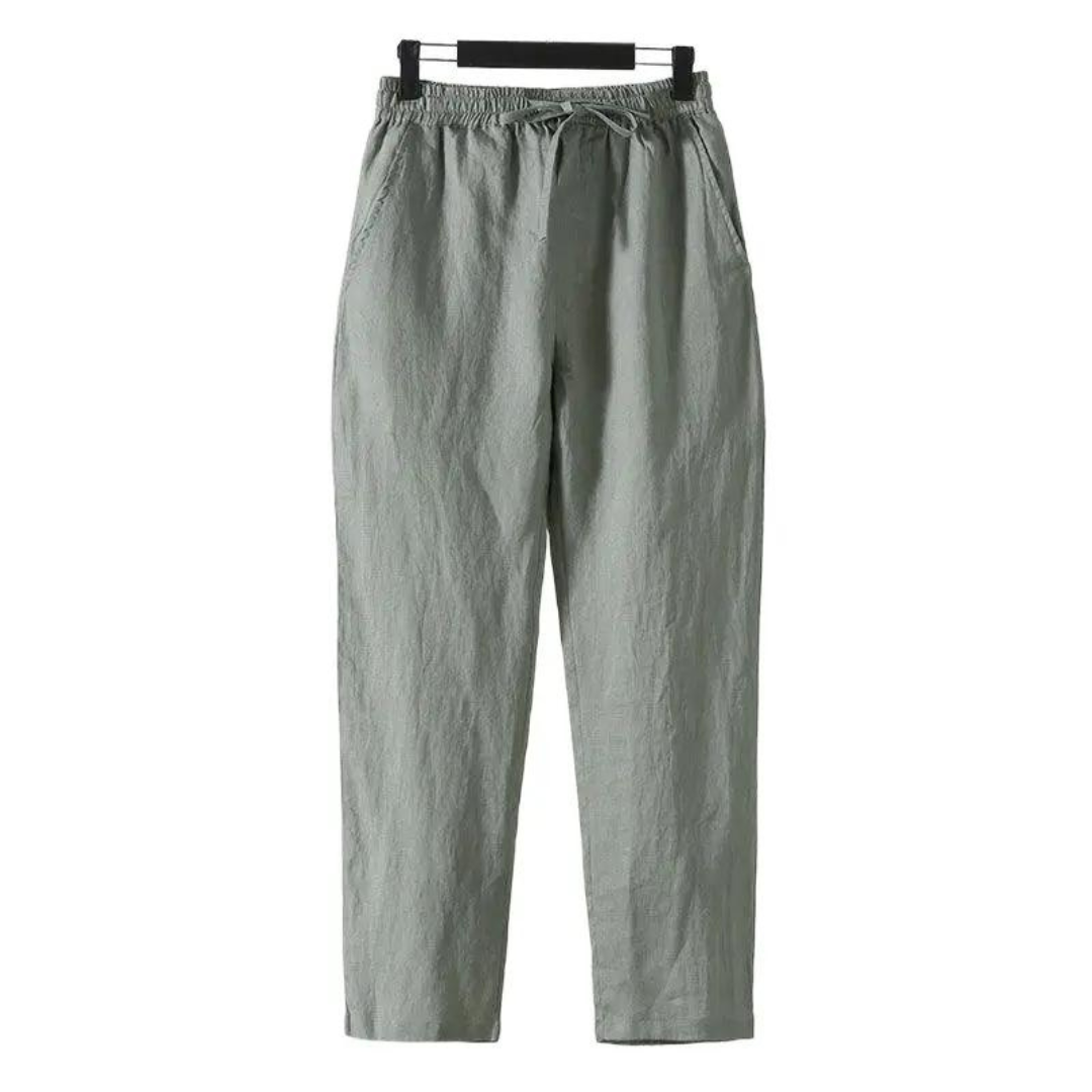 Fez - Linen Pants (Straight Fit)