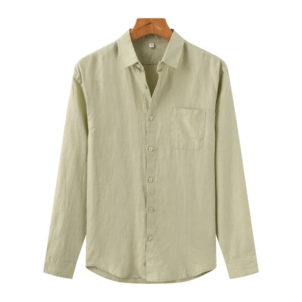 Old Money Long Sleeve Linen Shirt - Greece