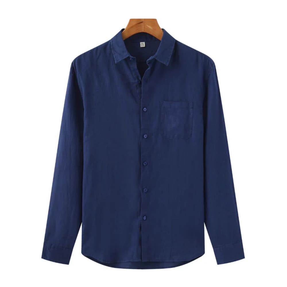 Old Money Long Sleeve Linen Shirt - Greece