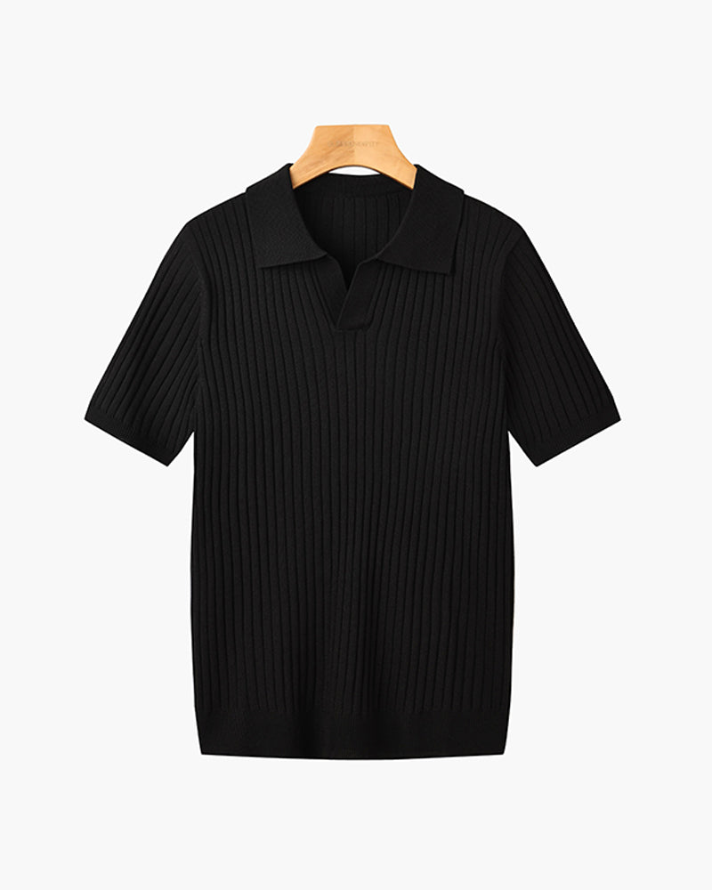 Men's Cotton-Blend V-Neck Shirt