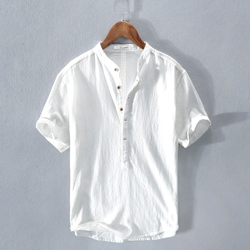 Riviera Short-Sleeve Linen Shirt