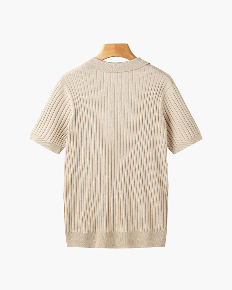 Men's Cotton-Blend V-Neck Shirt