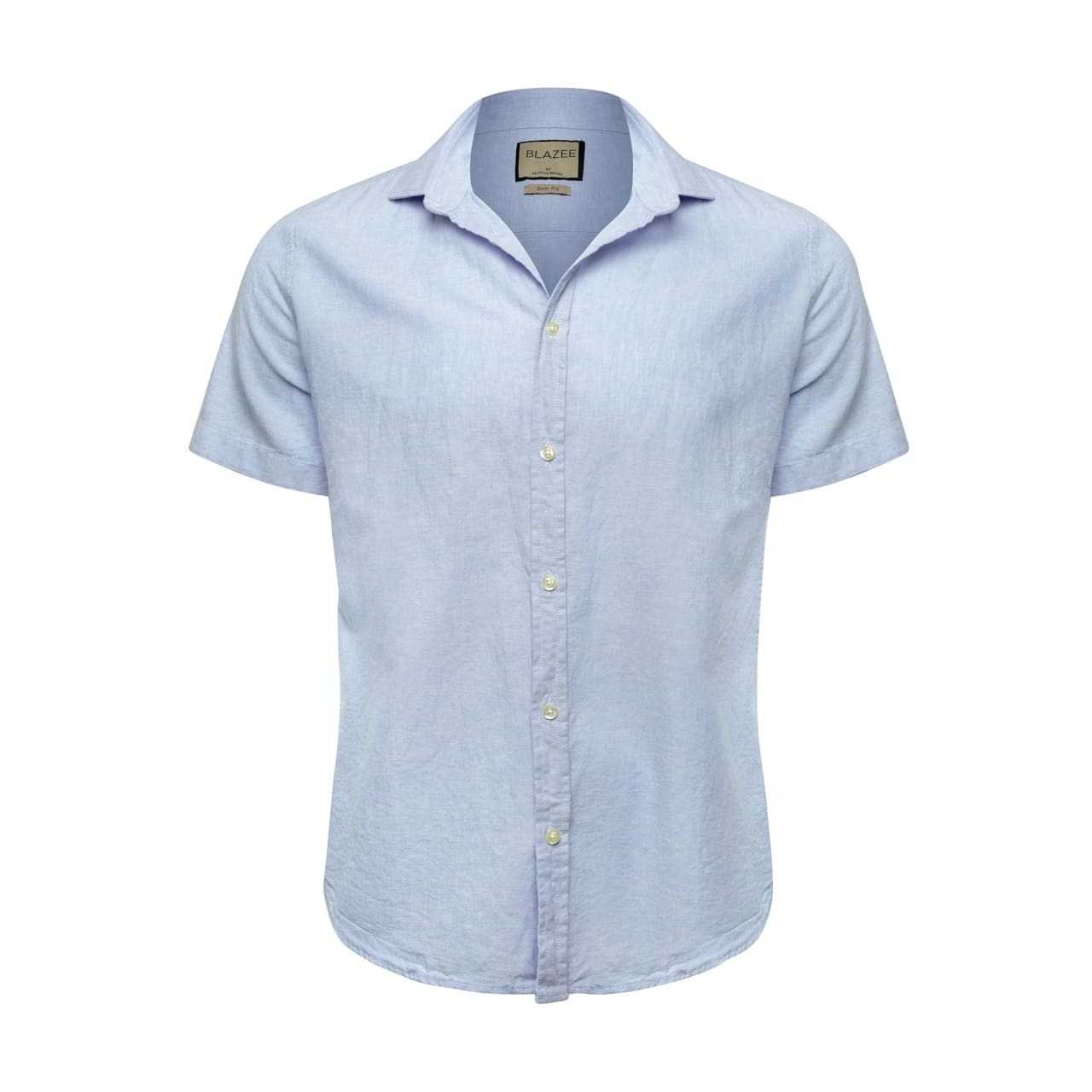 Linen Short Sleeve Shirt - Ocean