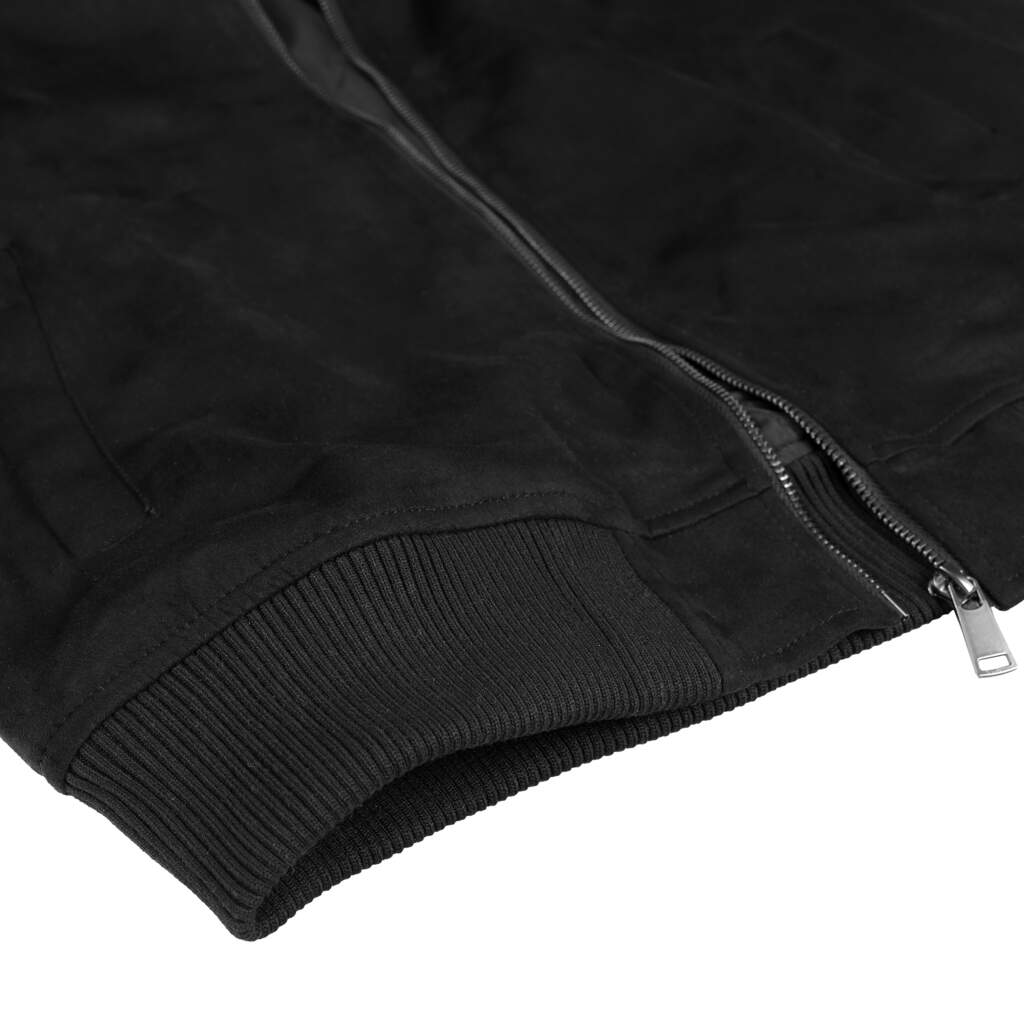 Grant High Collar Suede Jacket