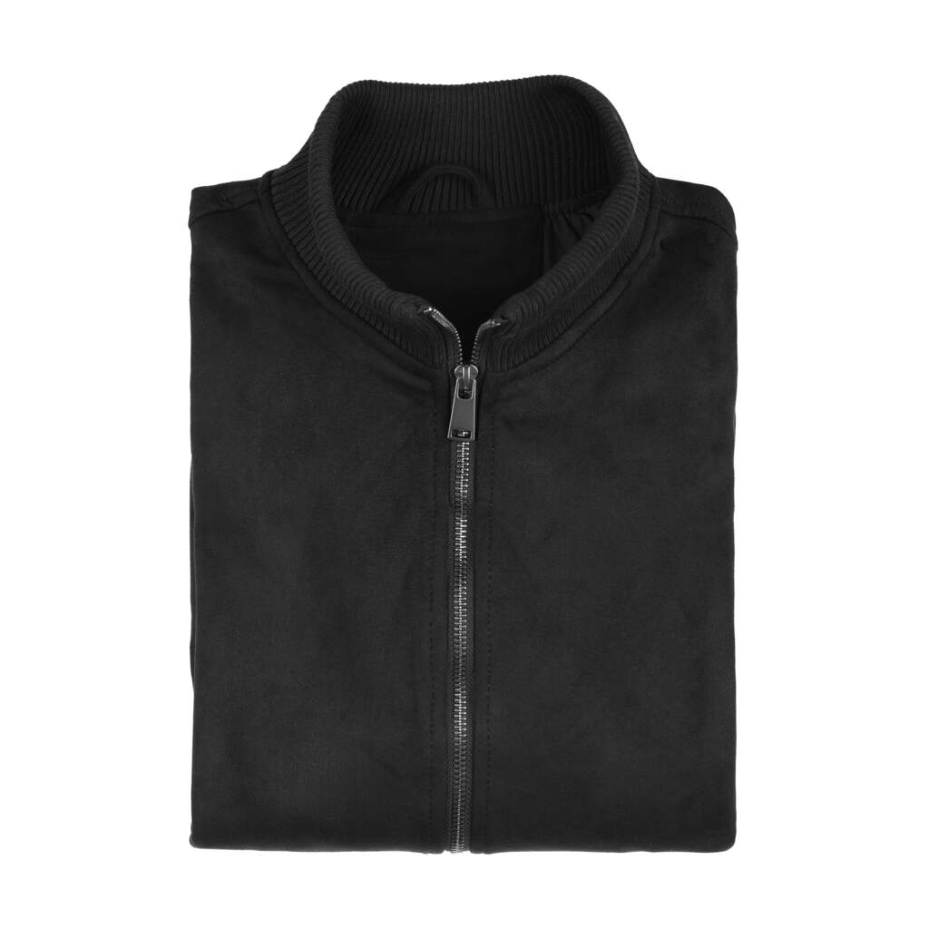 Grant High Collar Suede Jacket