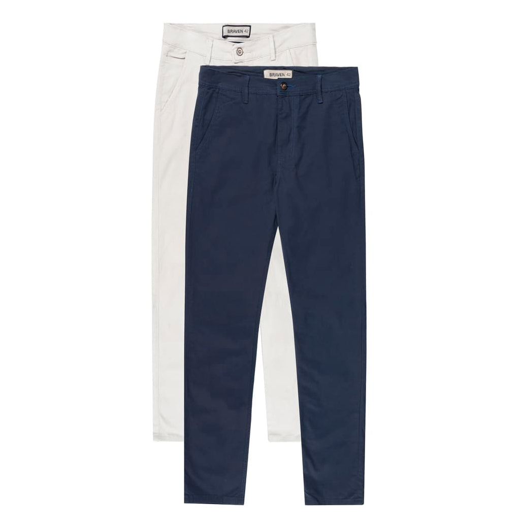 Set of 2 Chino Cut Pants - Santorini