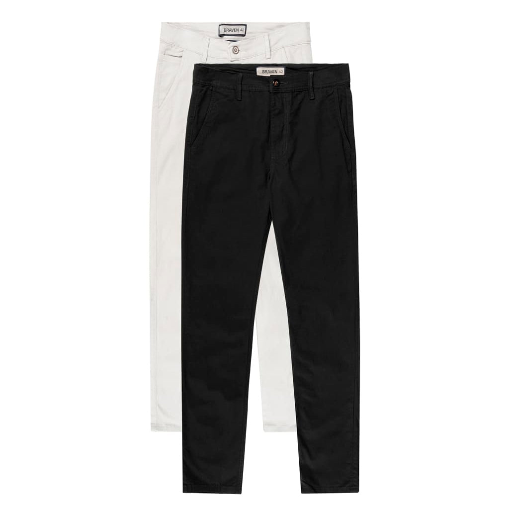 Set of 2 Chino Cut Pants - Santorini