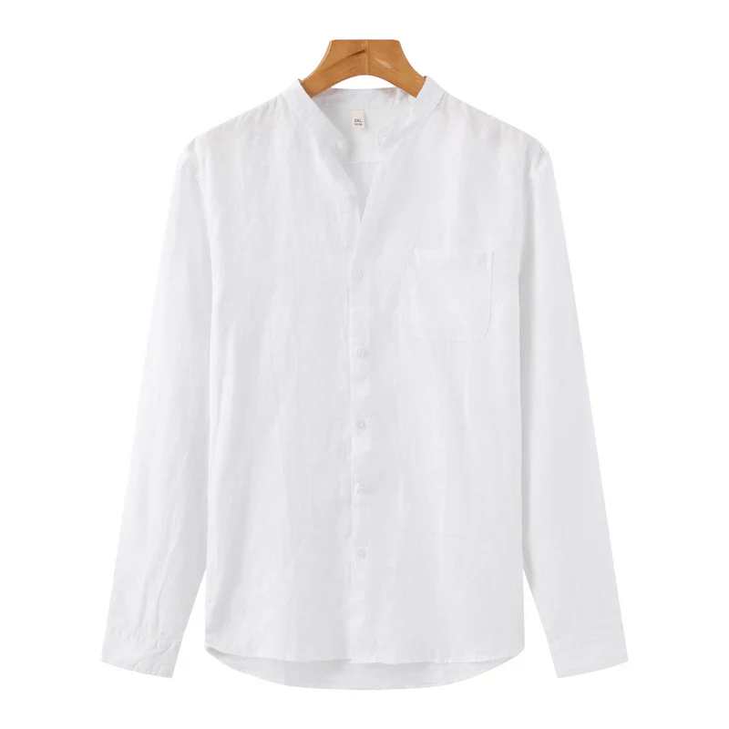 Old Money Long Sleeve Linen Shirt - Greece