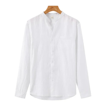 Old Money Long Sleeve Linen Shirt - Greece
