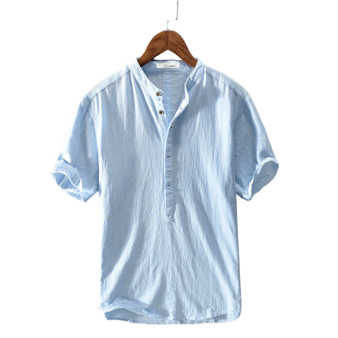 Riviera Short-Sleeve Linen Shirt