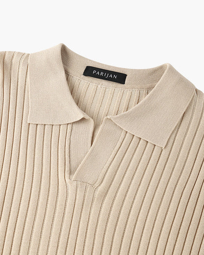 Men's Cotton-Blend V-Neck Shirt