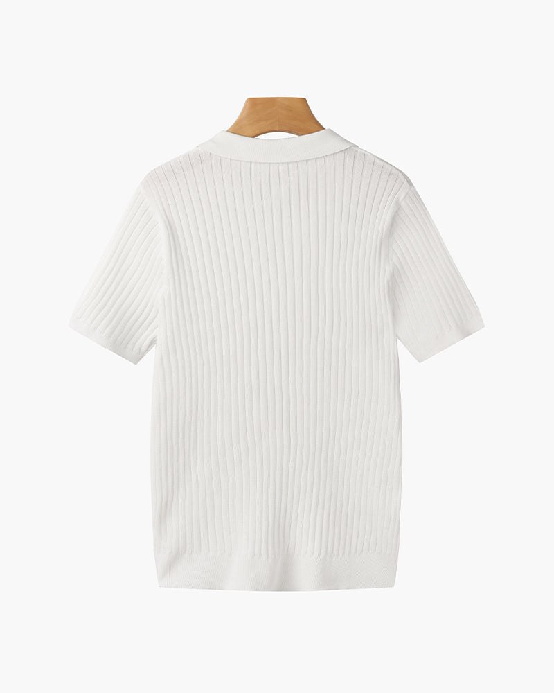 Men's Cotton-Blend V-Neck Shirt