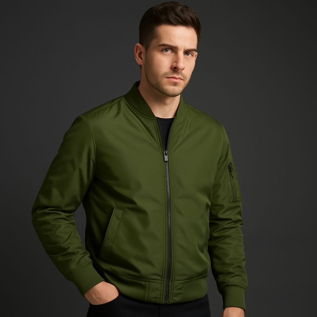 Men's Blue Bomber Jacket