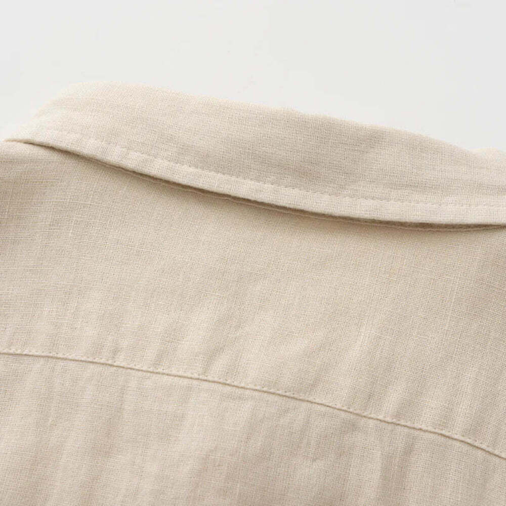Old Money Long Sleeve Linen Shirt - Greece