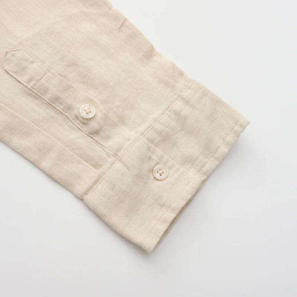 Old Money Long Sleeve Linen Shirt - Greece