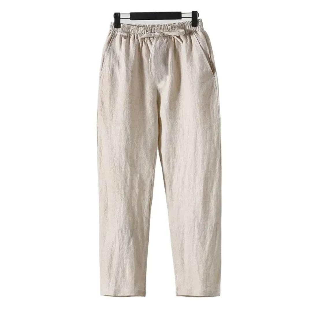 Fez - Linen Pants (Straight Fit)