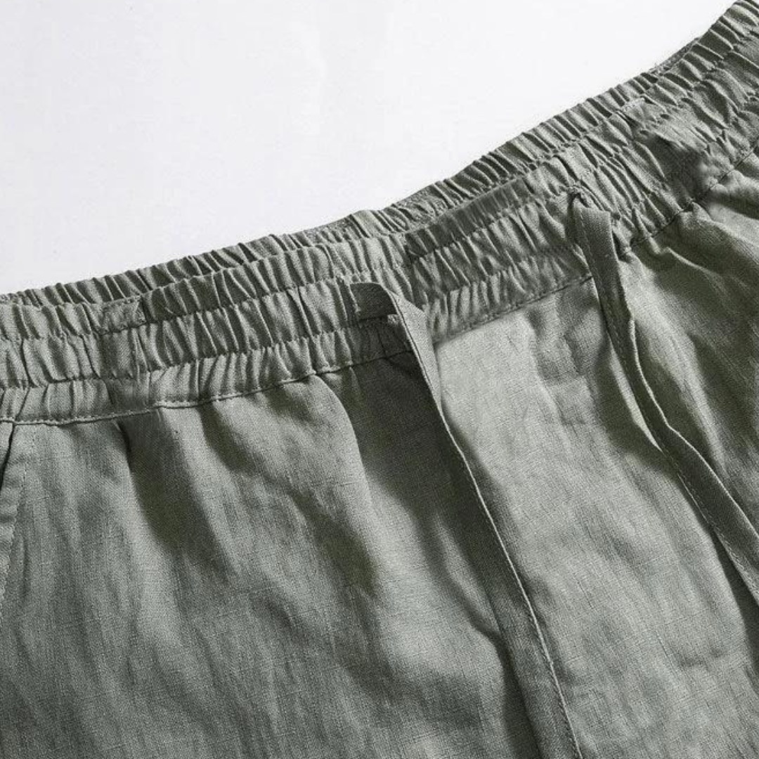 Fez - Linen Pants (Straight Fit)