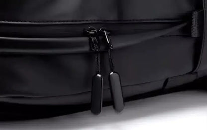 Men's Waterproof Black Notebook Backpack