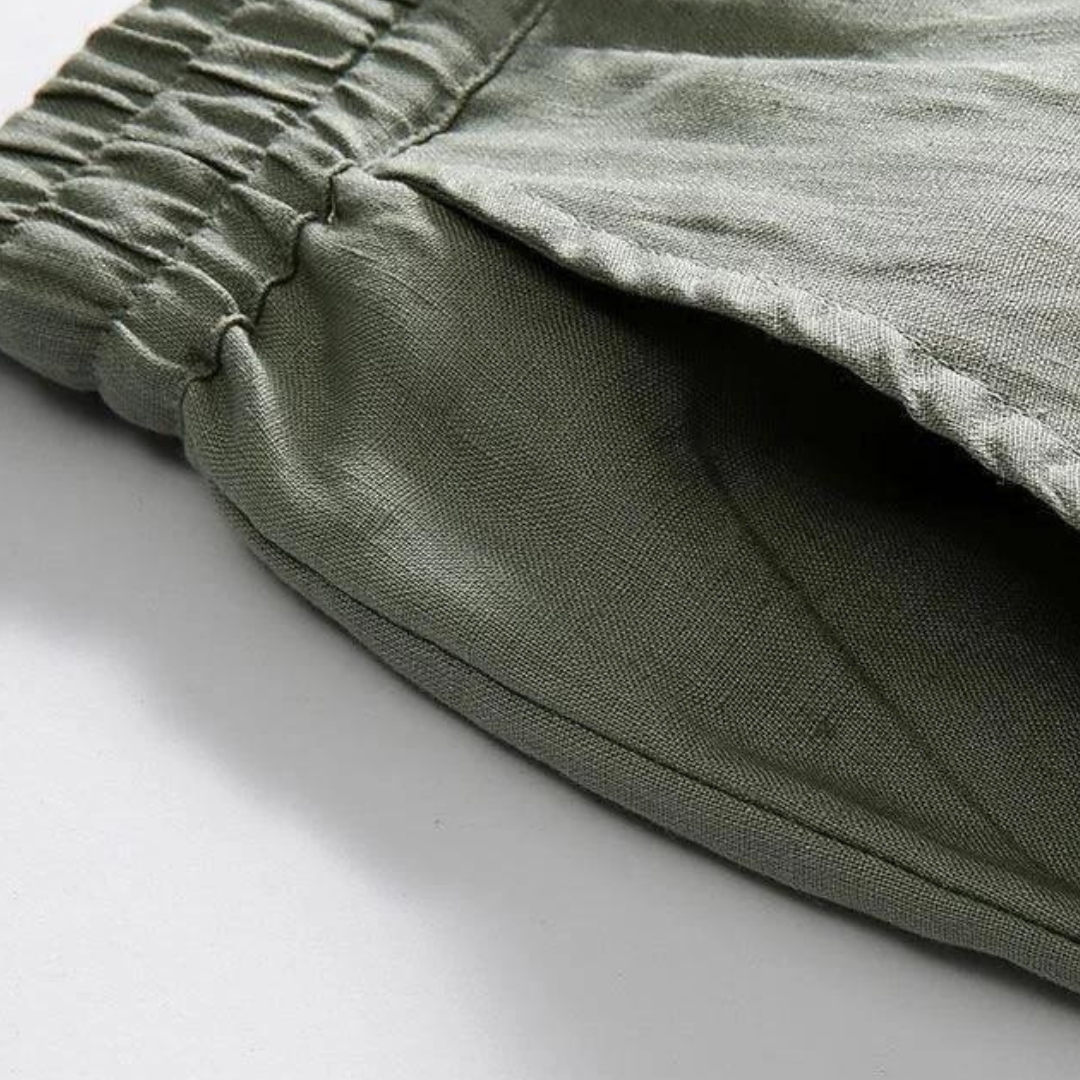 Fez - Linen Pants (Straight Fit)