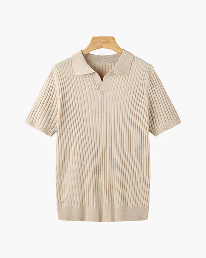 Men's Cotton-Blend V-Neck Shirt
