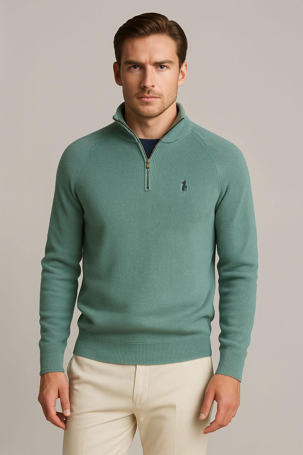 R&L Half-Zip Sweater