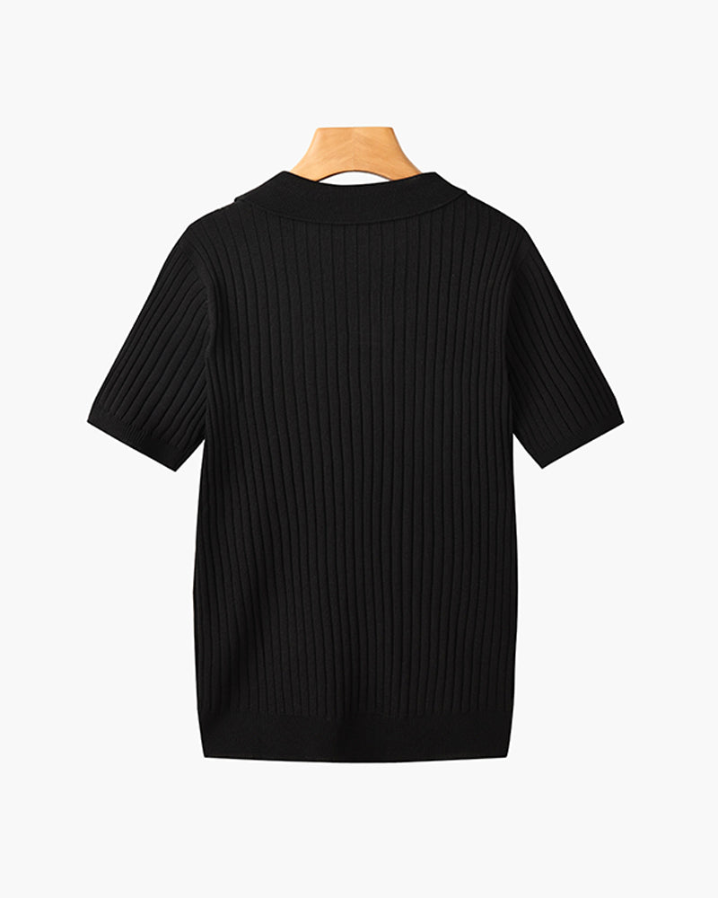 Men's Cotton-Blend V-Neck Shirt