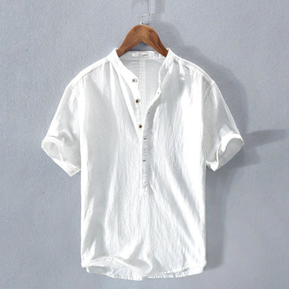 Riviera Short-Sleeve Linen Shirt