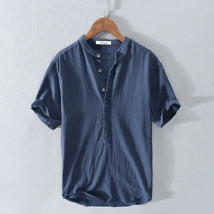 Riviera Short-Sleeve Linen Shirt