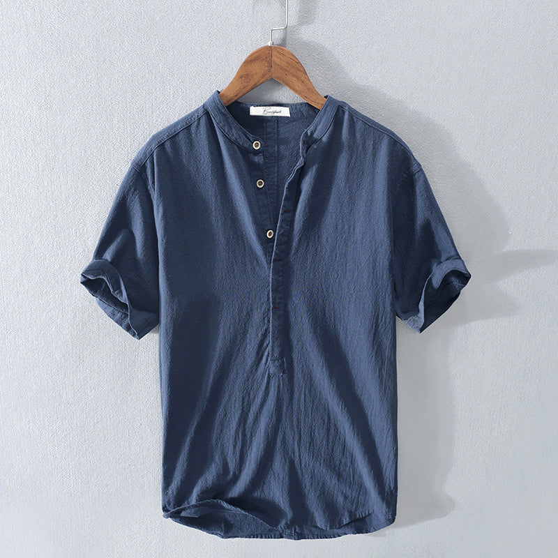 Riviera Short-Sleeve Linen Shirt