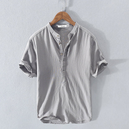 Riviera Short-Sleeve Linen Shirt