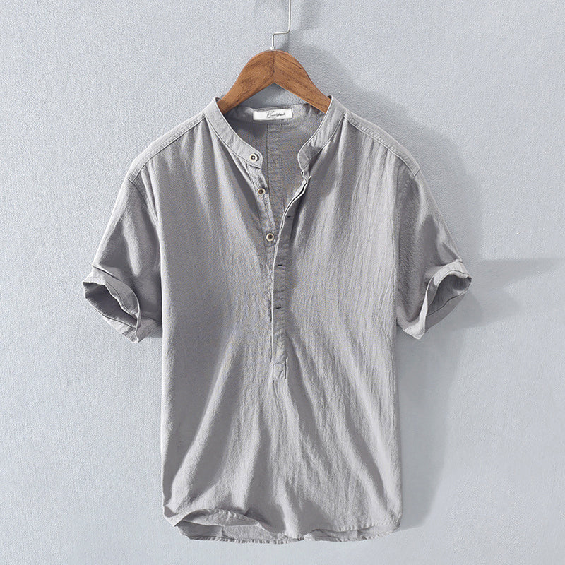 Riviera Short-Sleeve Linen Shirt