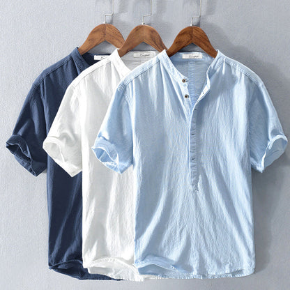 Riviera Short-Sleeve Linen Shirt