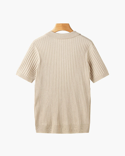 Men's Cotton-Blend V-Neck Shirt