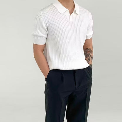 Men's Cotton-Blend V-Neck Shirt