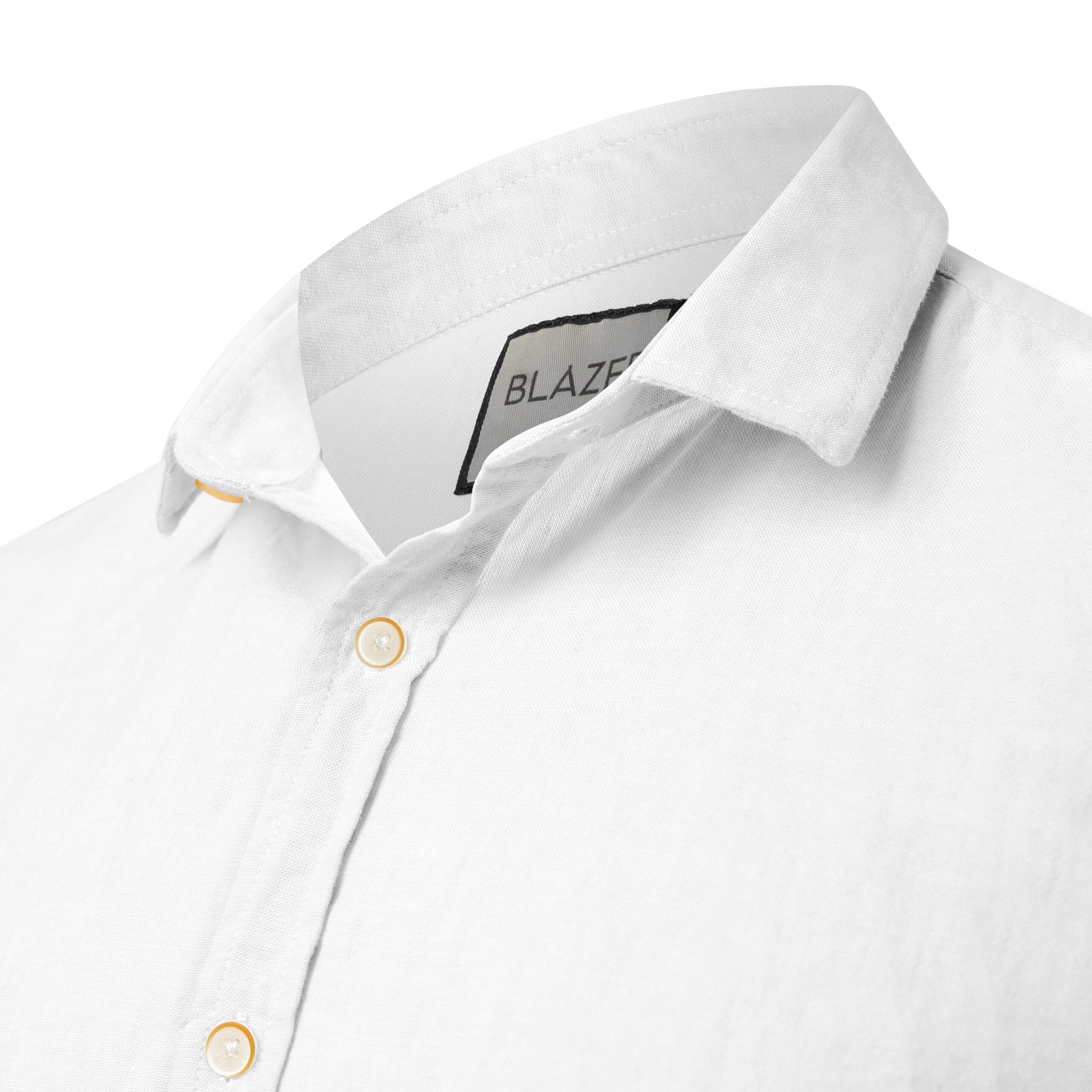 Linen Short Sleeve Shirt - Ocean