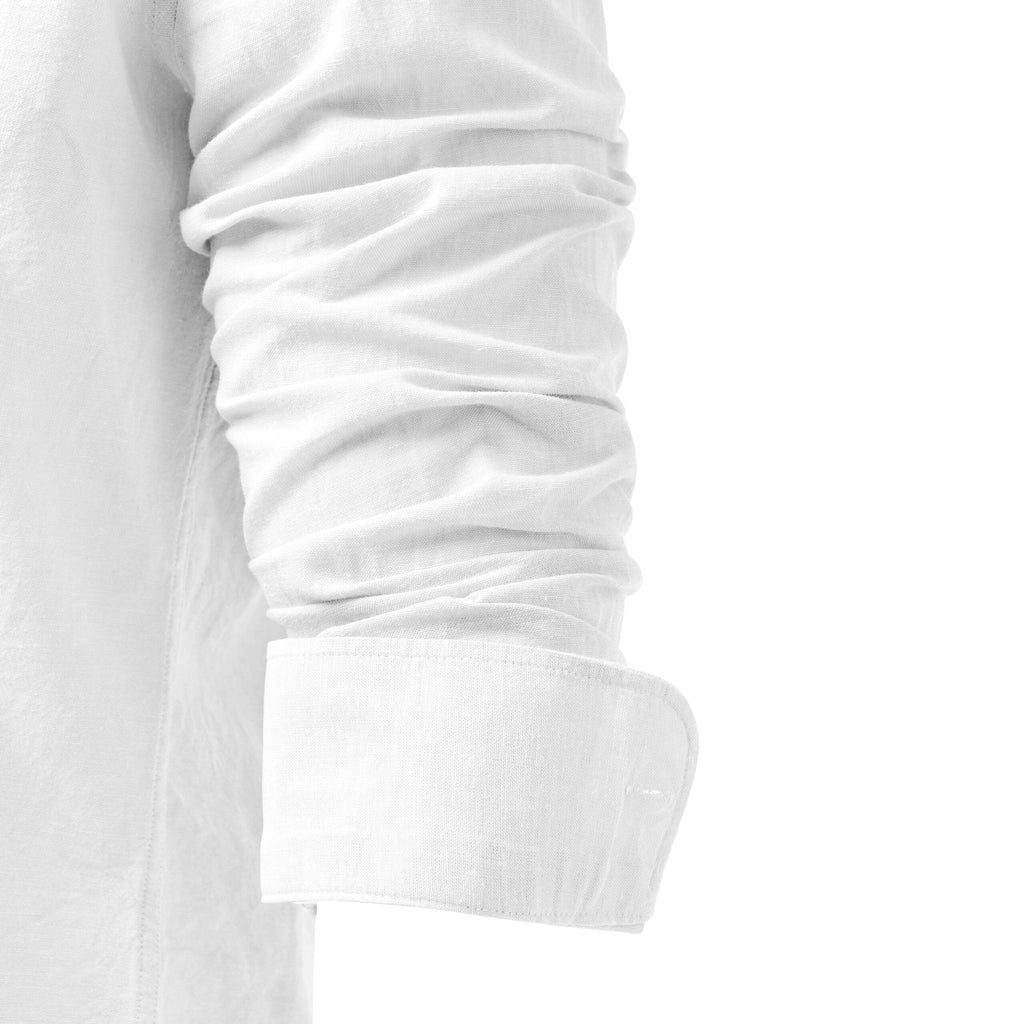 Linen Shirt Long Sleeve - Ocean