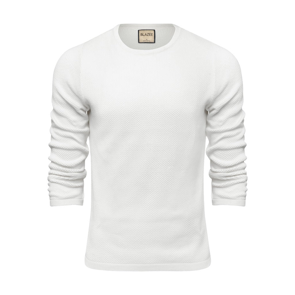 Merino Knit Sweater with Collar