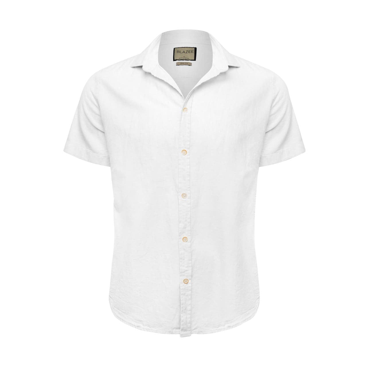 Linen Short Sleeve Shirt - Ocean