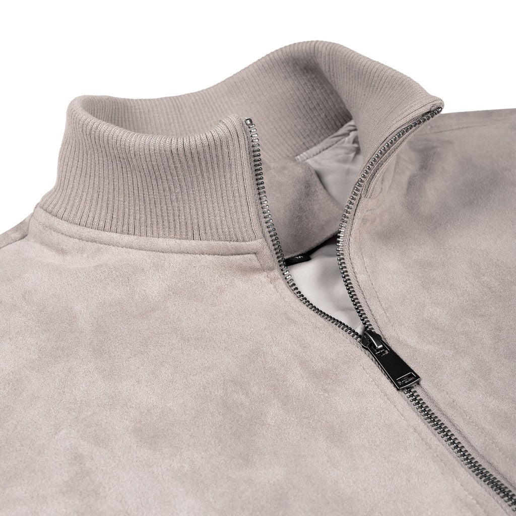 Grant High Collar Suede Jacket