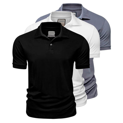Set of 3 Pima Cotton Polo Shirts