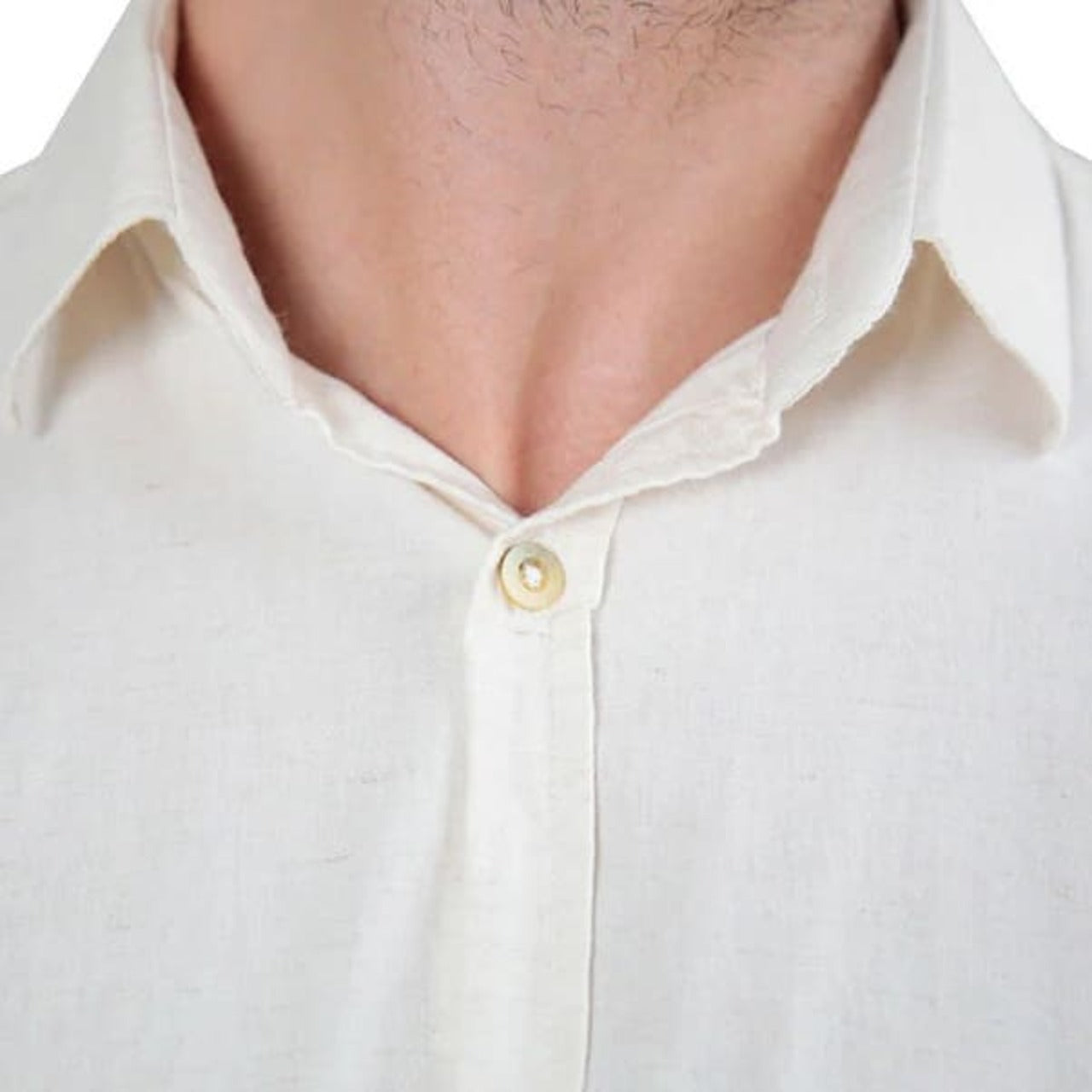 Linen Short Sleeve Shirt - Ocean